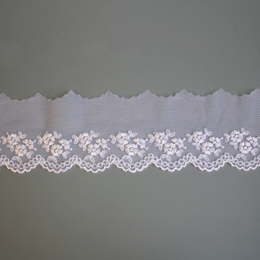Embroidered tulle lace 