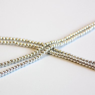 2.5mm Metallic Silver Pearls