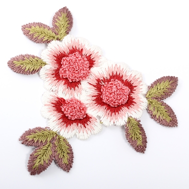 Embroidered flower applique 