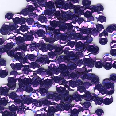 6mm metallic cupped sequins purple
