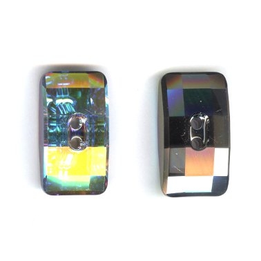 SWAROVSKI ELEMENTS Crystal Button 3093 21x11mm Crystal AB Foiled (36)