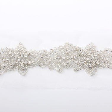 BL1869 Beaded Silver Edging